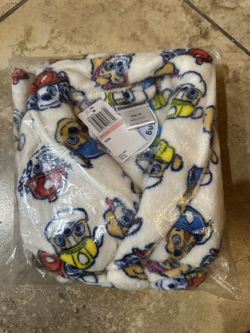 Nickelodeon Toddler Boys' Paw Patrol Robe, Paw Happy, 2T